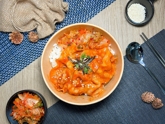 韓式惹味泡菜豬腩肉丼 | 便當飯盒到會（每款最少4盒起）